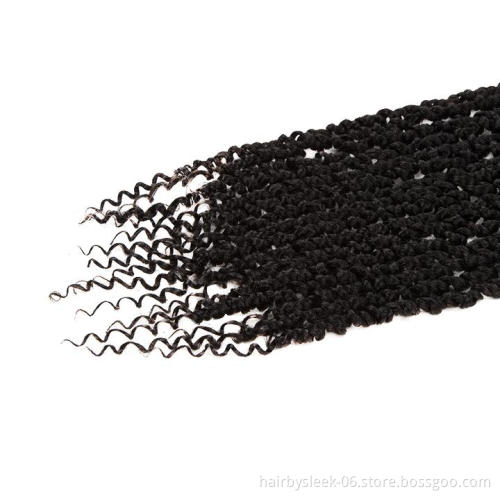 Pre-twisted Bomb Twist Afro Crochet Hair 24 inches ombre colors 90g*6PCS Pre-Looped Synthetic Hair Extensions with Curly Ends